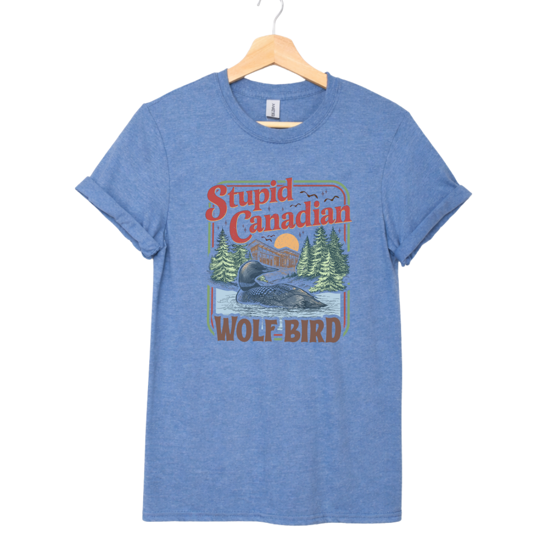 Stupid Canadian Wolf Bird Heated Rivalry Tees