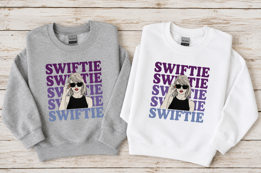 Swiftie Swiftie Swiftie Youth Crewnecks