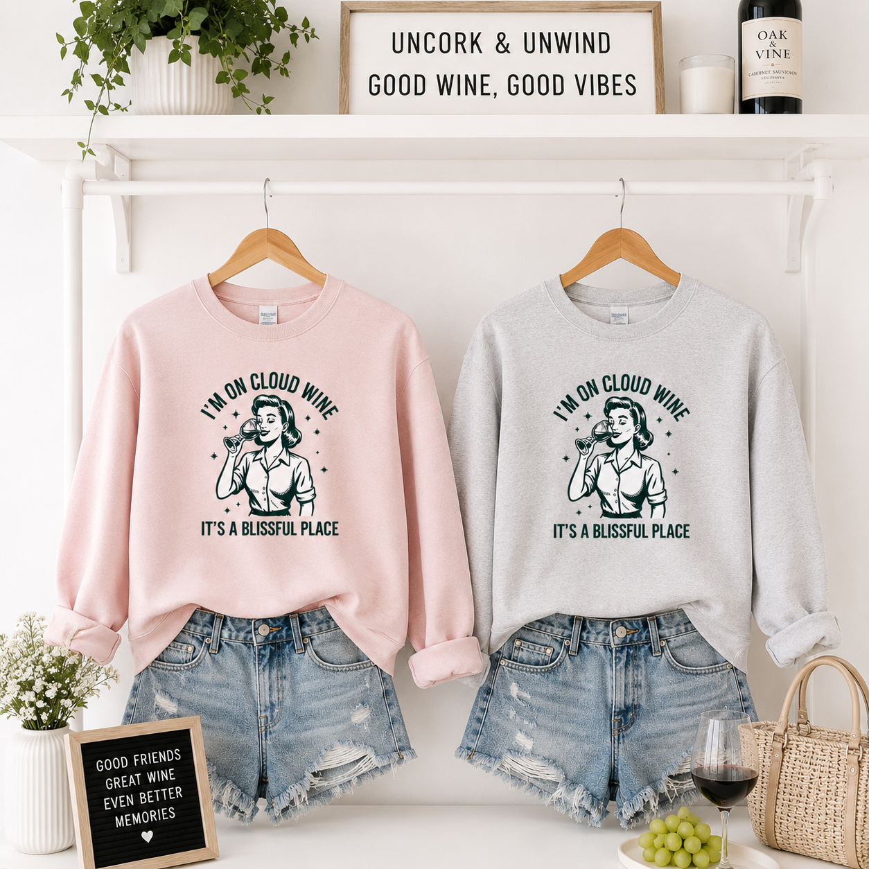 Cloud Wine Tees/Crewnecks/Hoodies