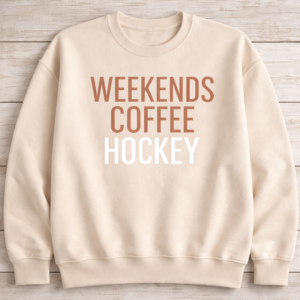 Weekends Coffee Hockey Tees, Crewnecks/Hoodies