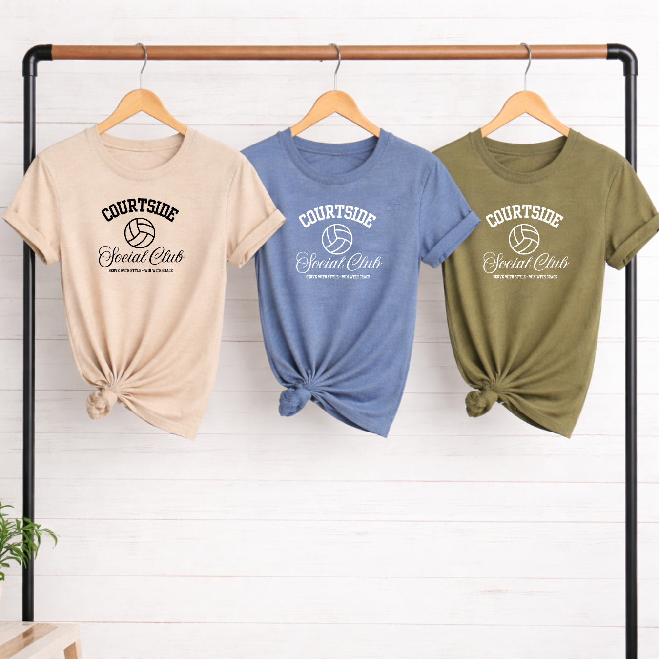 Courtside Social Club Volleyball Tees/Crewnecks/Hoodies
