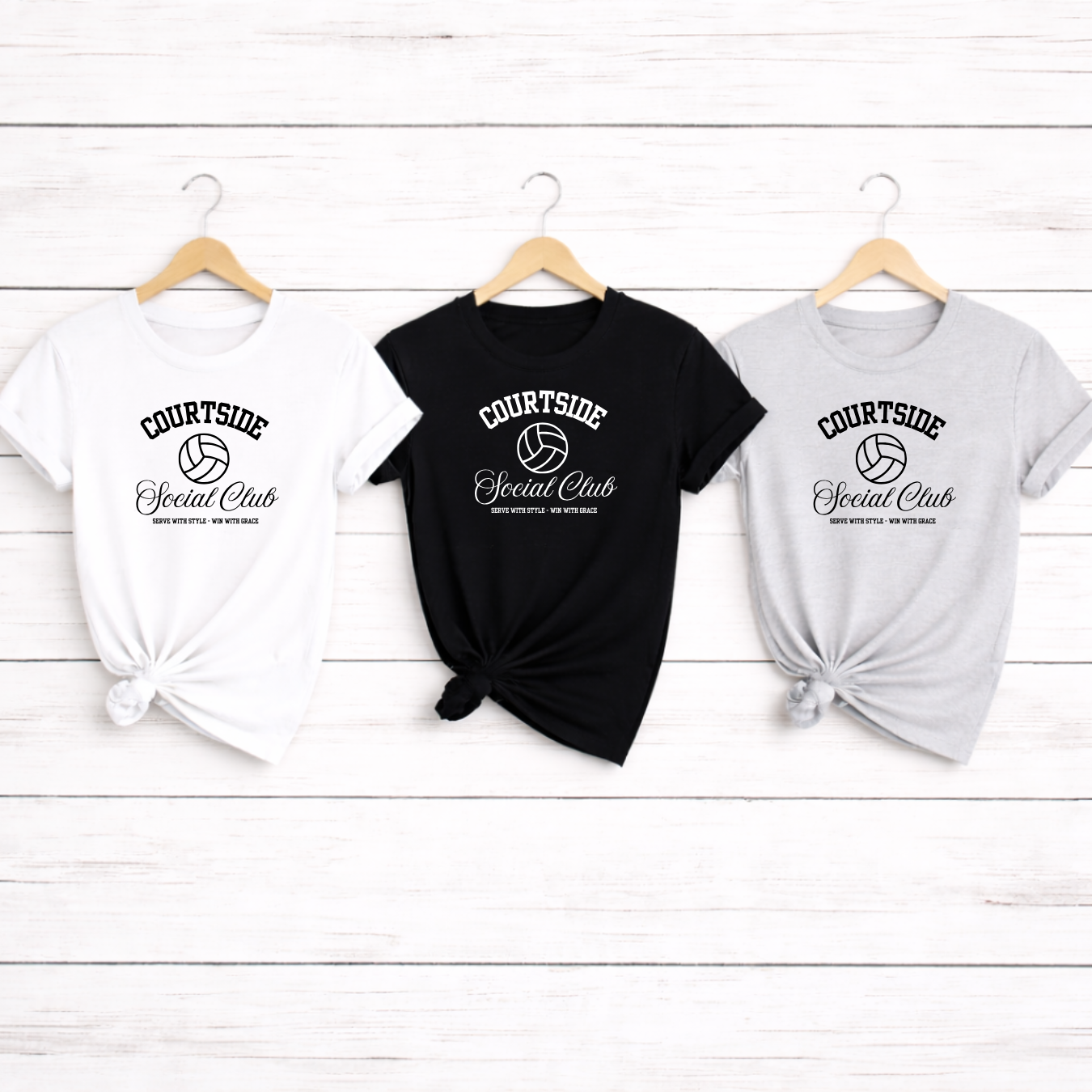 Courtside Social Club Volleyball Tees/Crewnecks/Hoodies