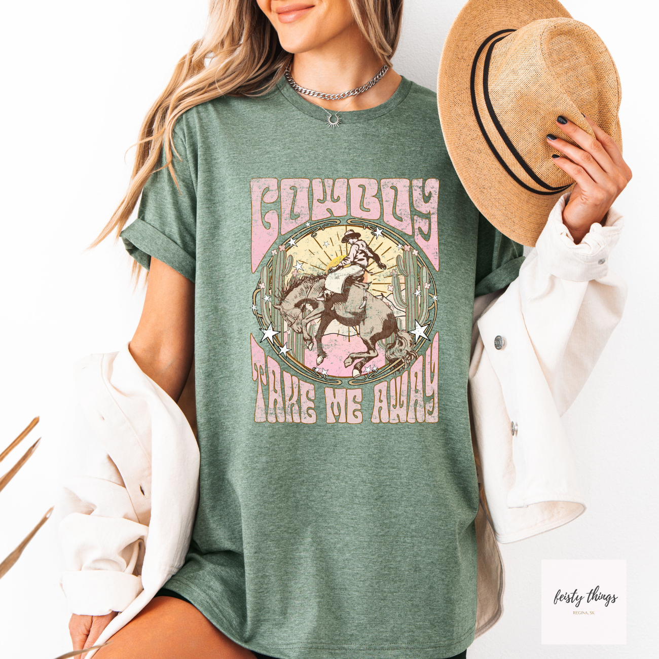 Cowboy Take Me Away Relaxed Fit Tees