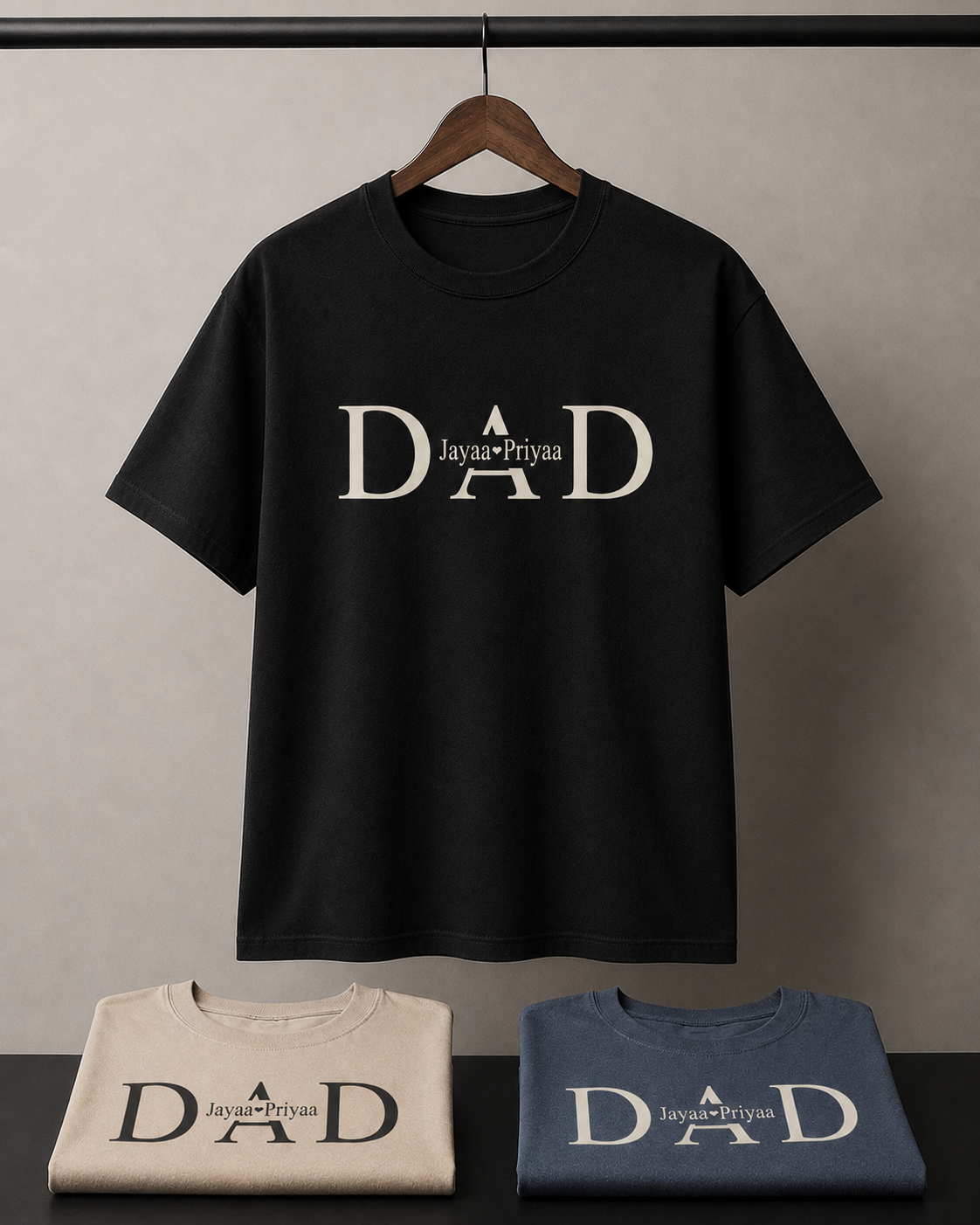 Dad/Grandpa/Papa, Etc. Personalized Tees/Crewnecks/Hoodies With Kids Names Added