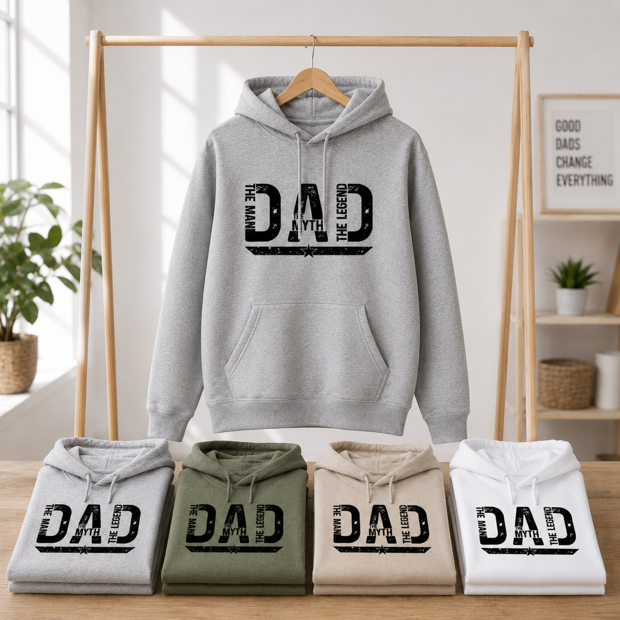 Dad The Man The Myth The Legend Dad Tees/Crewnecks/Hoodies