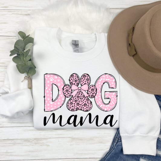 Dog Mama White Crewnecks/Hoodies