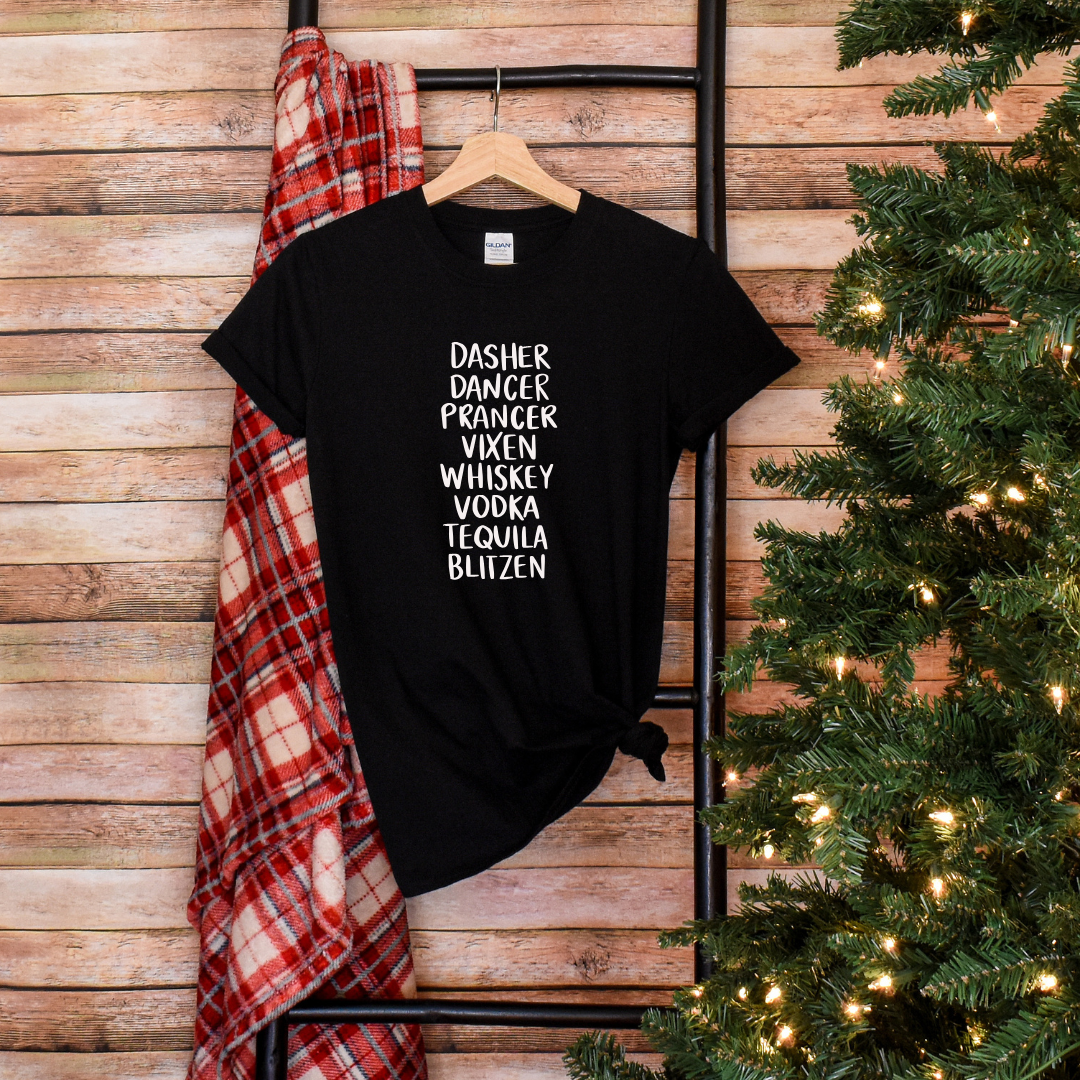 Drunk Reindeer Tees/Crewnecks