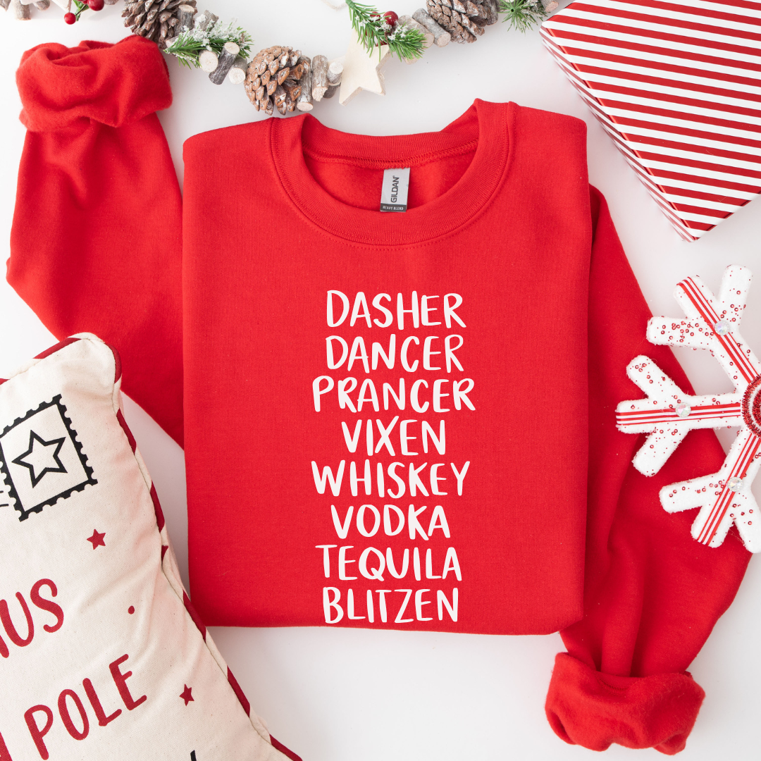 Drunk Reindeer Tees/Crewnecks