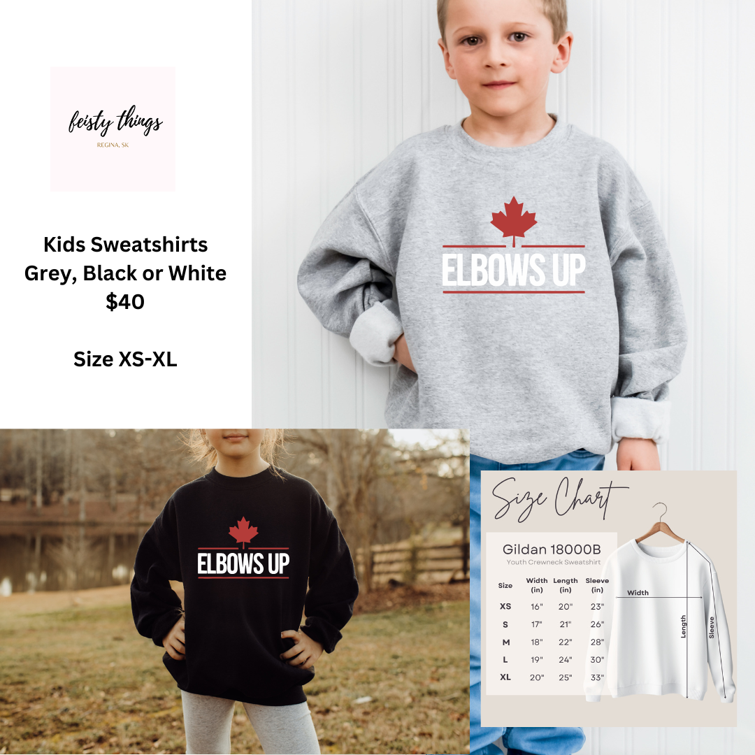 Elbows Up Tees/Crewnecks/Hoodies