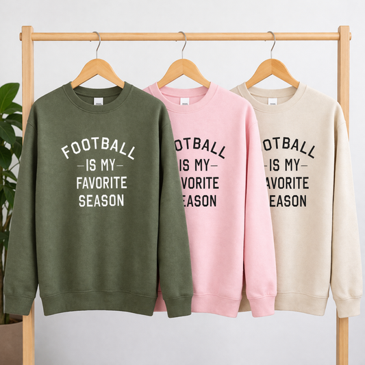 Football Is My Favorite Season Tees/Crewnecks/Hoodies