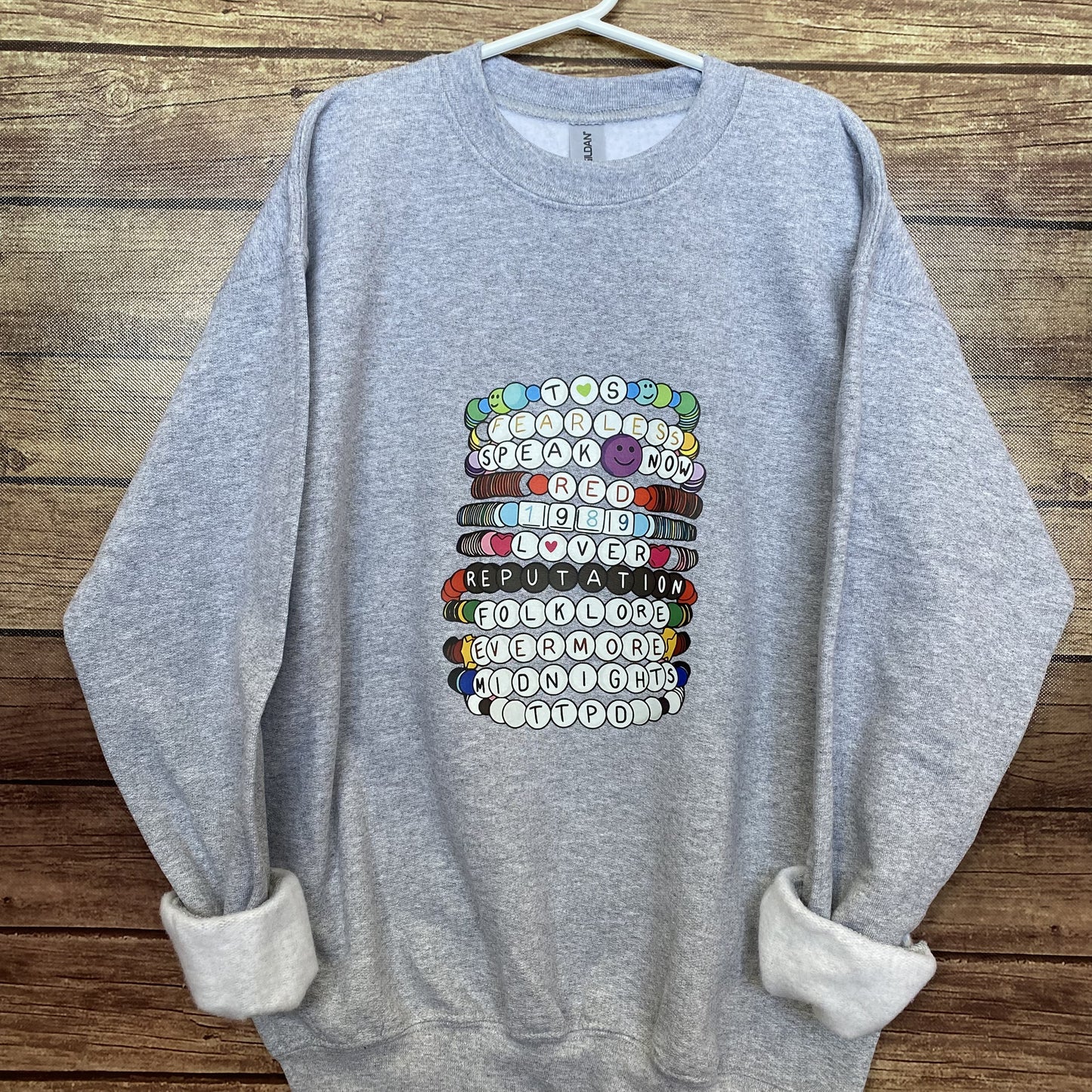 Swiftie Friendship Bracelets Albums Youth Crewneck