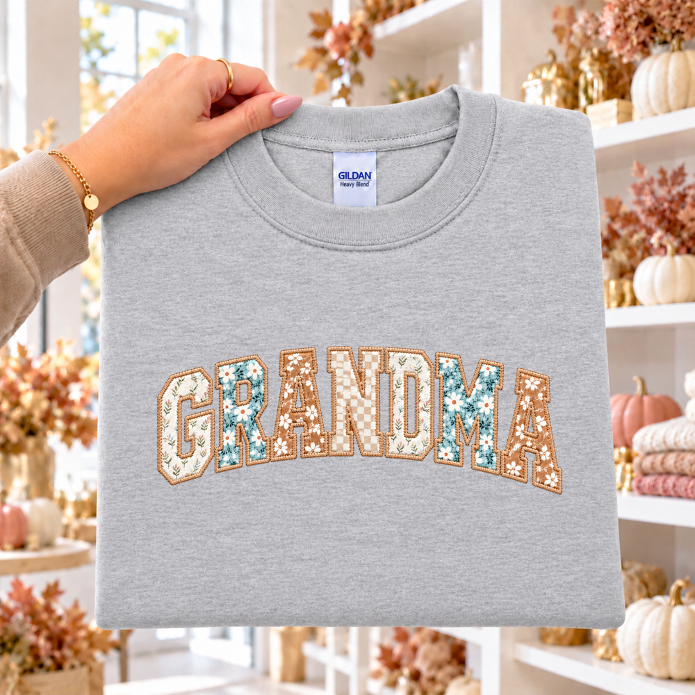 GRANDMA Faux Patchwork
