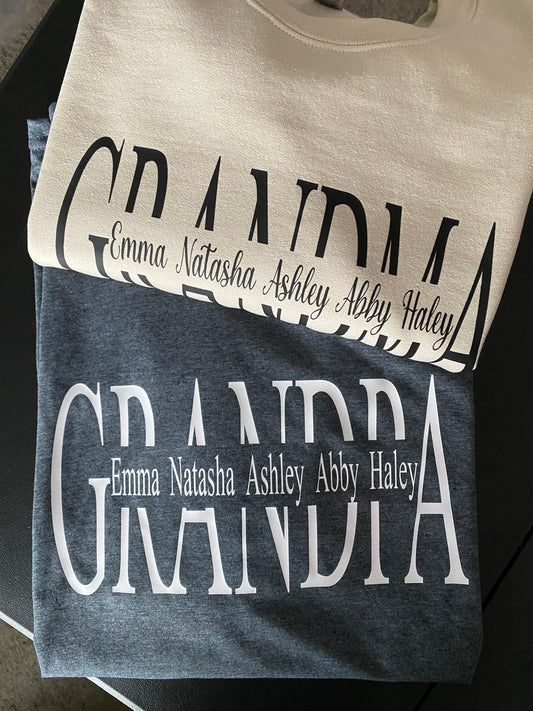 Dad Grandpa Papa Gedo Personalized Name Crewneck Sweatshirts