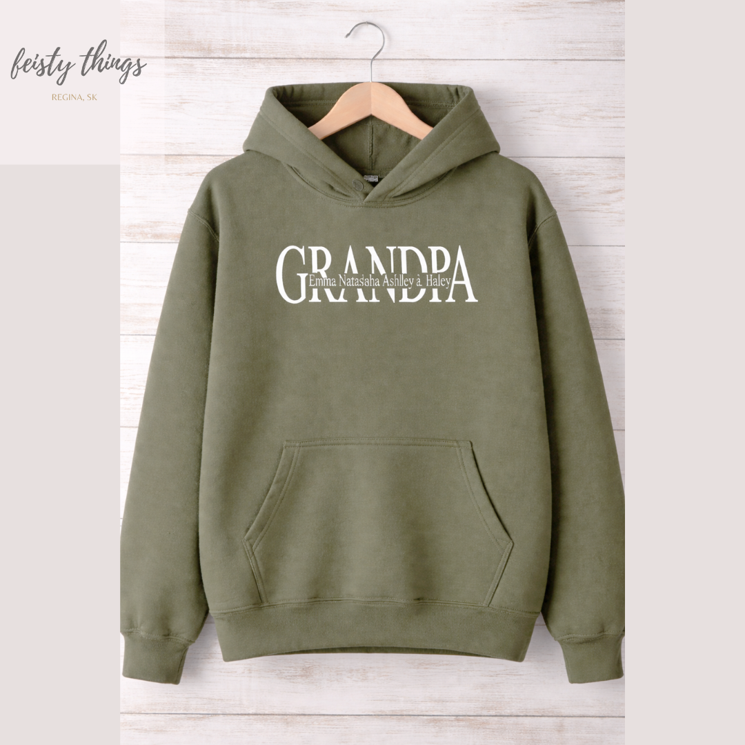 Dad - Grandpa - Papa, etc. Personalized Hoodies