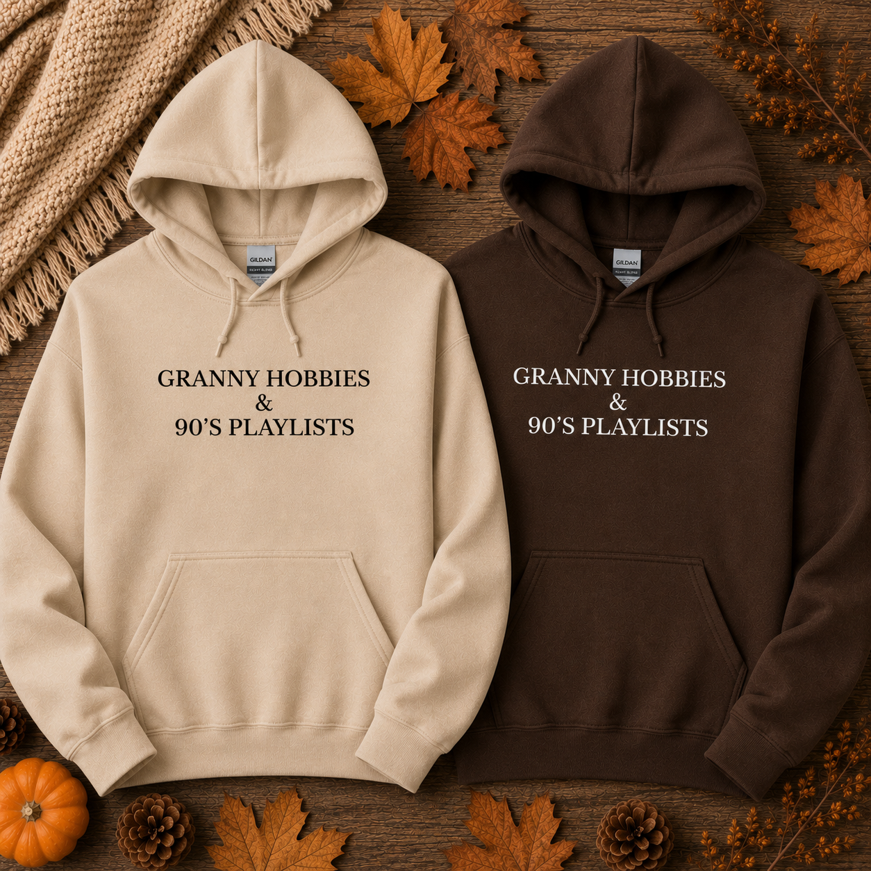 Granny Hobbies & 90s Playlists Tees/Crewnecks/Hoodies