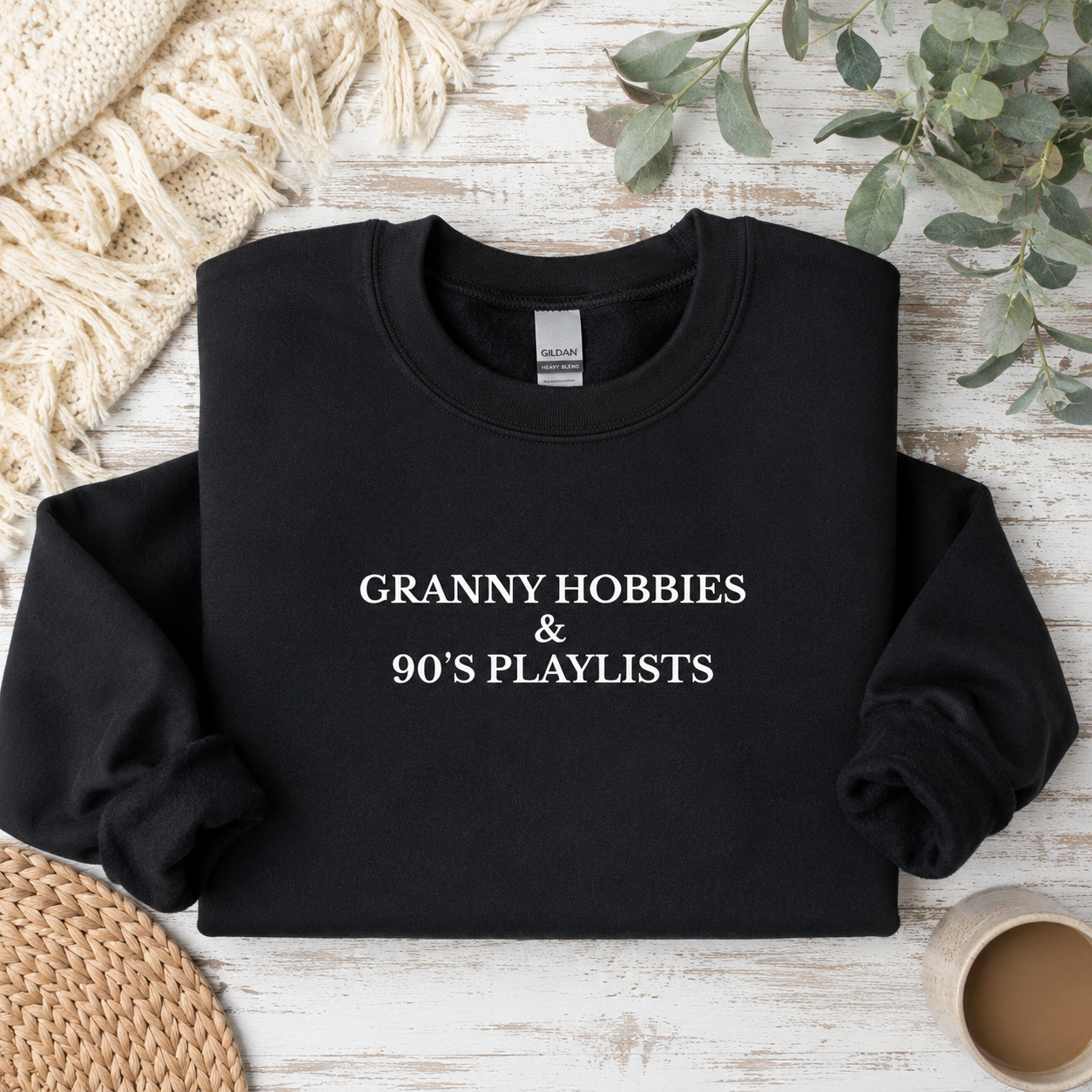Granny Hobbies & 90s Playlists Tees/Crewnecks/Hoodies
