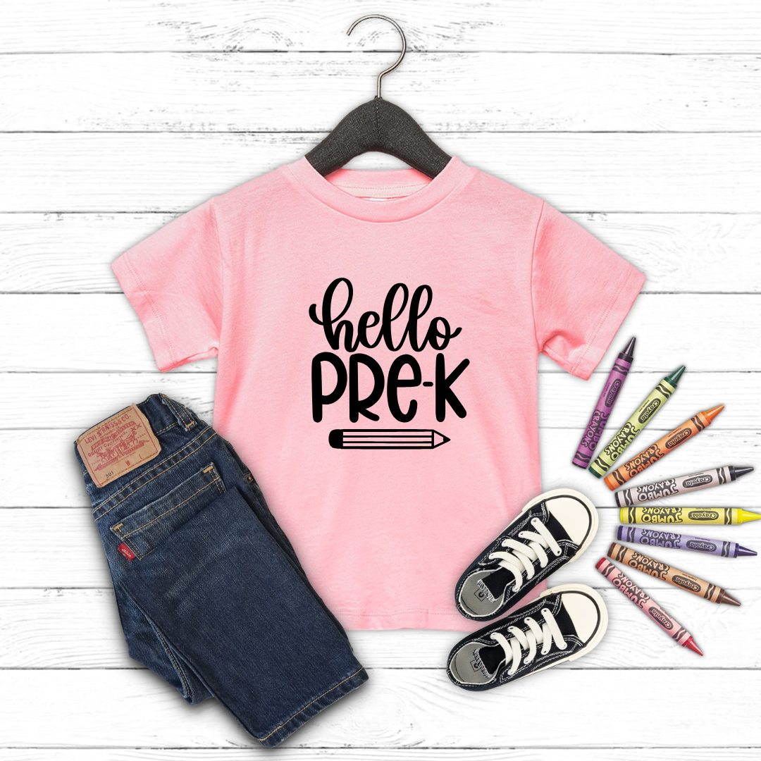 First Day of School Shirts - Hello