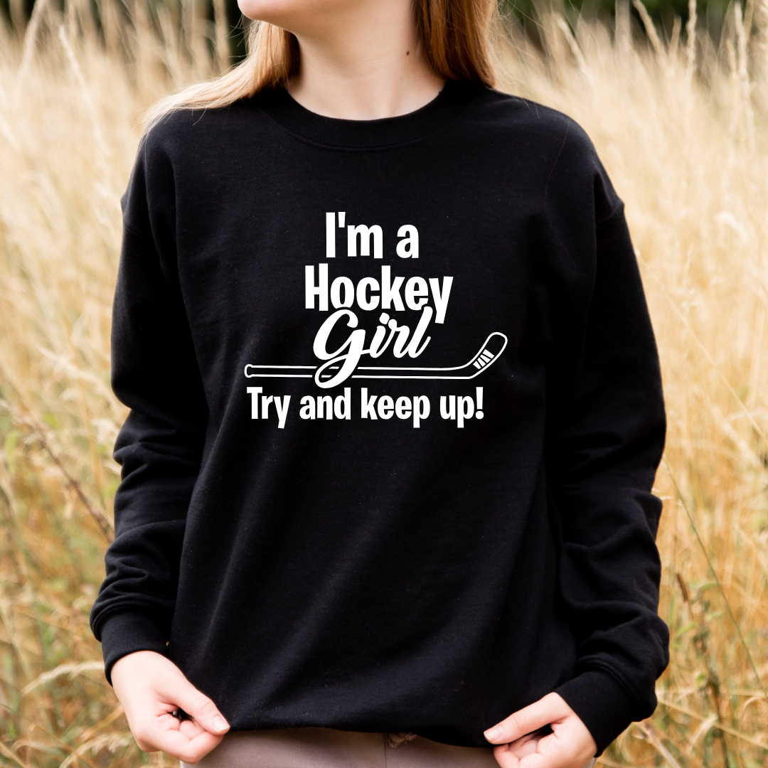 I'm a Hockey Girl Kids Tees/Crewnecks/Hoodies