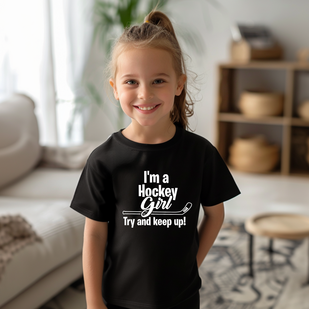 I'm a Hockey Girl Kids Tees/Crewnecks/Hoodies