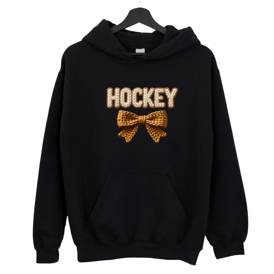 Hockey Faux Yarn Tees/Crewnecks/Hoodies