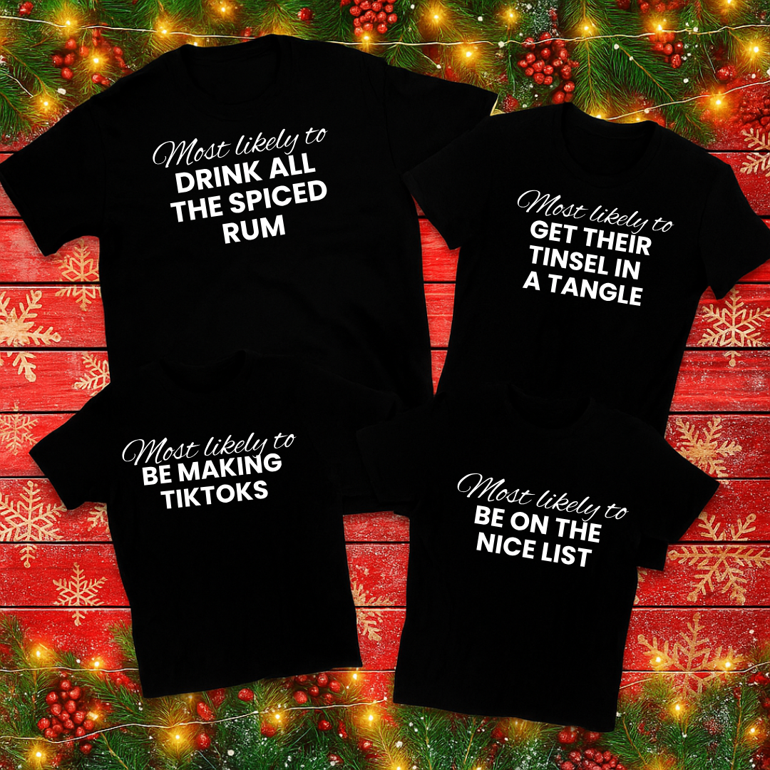 MOST LIKELY TO - Family Christmas Shirts