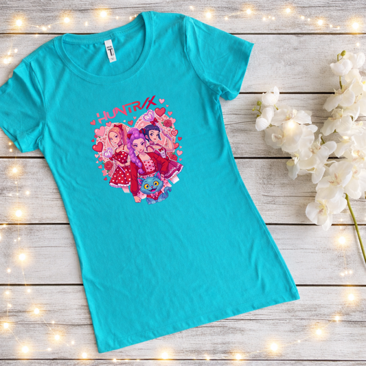Huntrix Heart With Derpy Ideal Fit Tees
