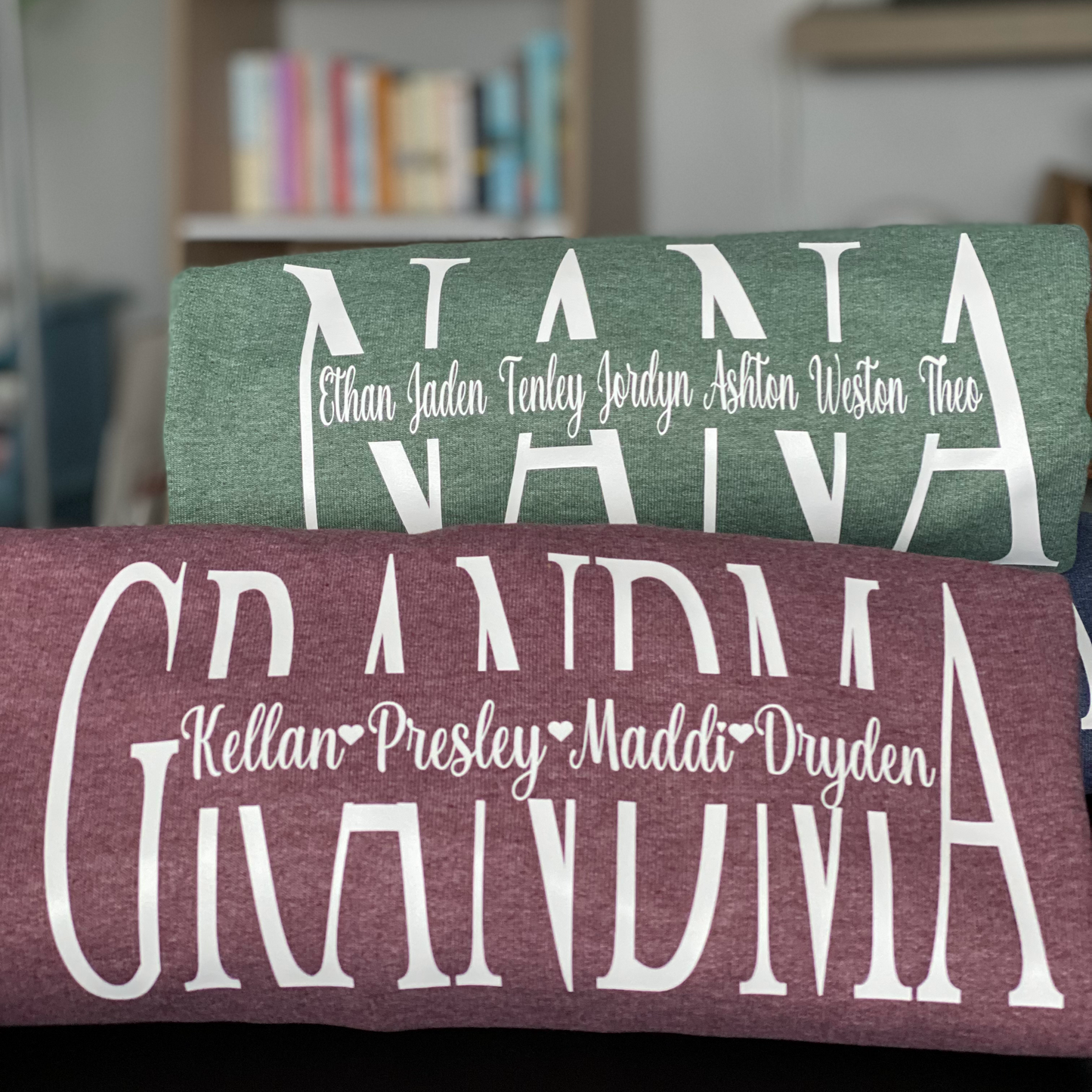 Mom - Grandma - Nana - Etc. Personalized Name Crewnecks