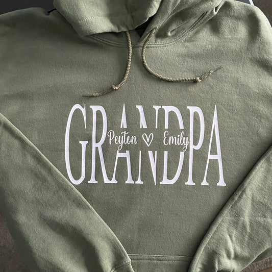 Dad - Grandpa - Papa, etc. Personalized Hoodies