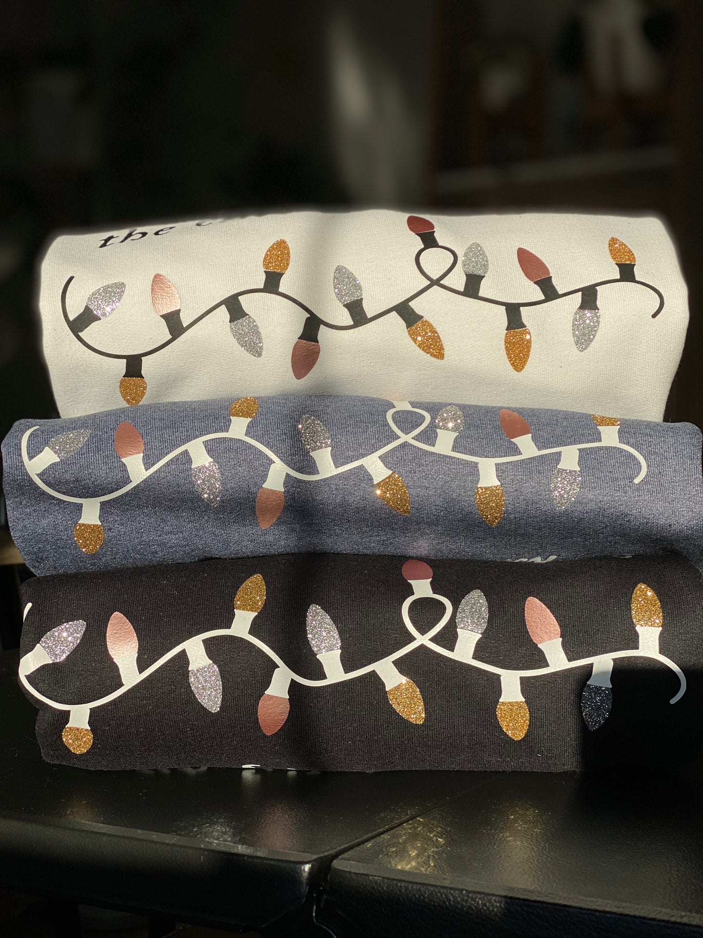 Swiftie Inspired Christmas Lights Crewnecks