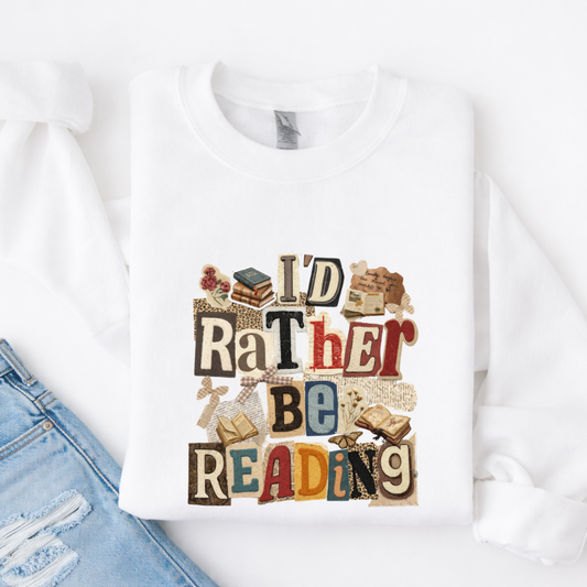 Rather Be Reading Tees/Crewnecks/Hoodies