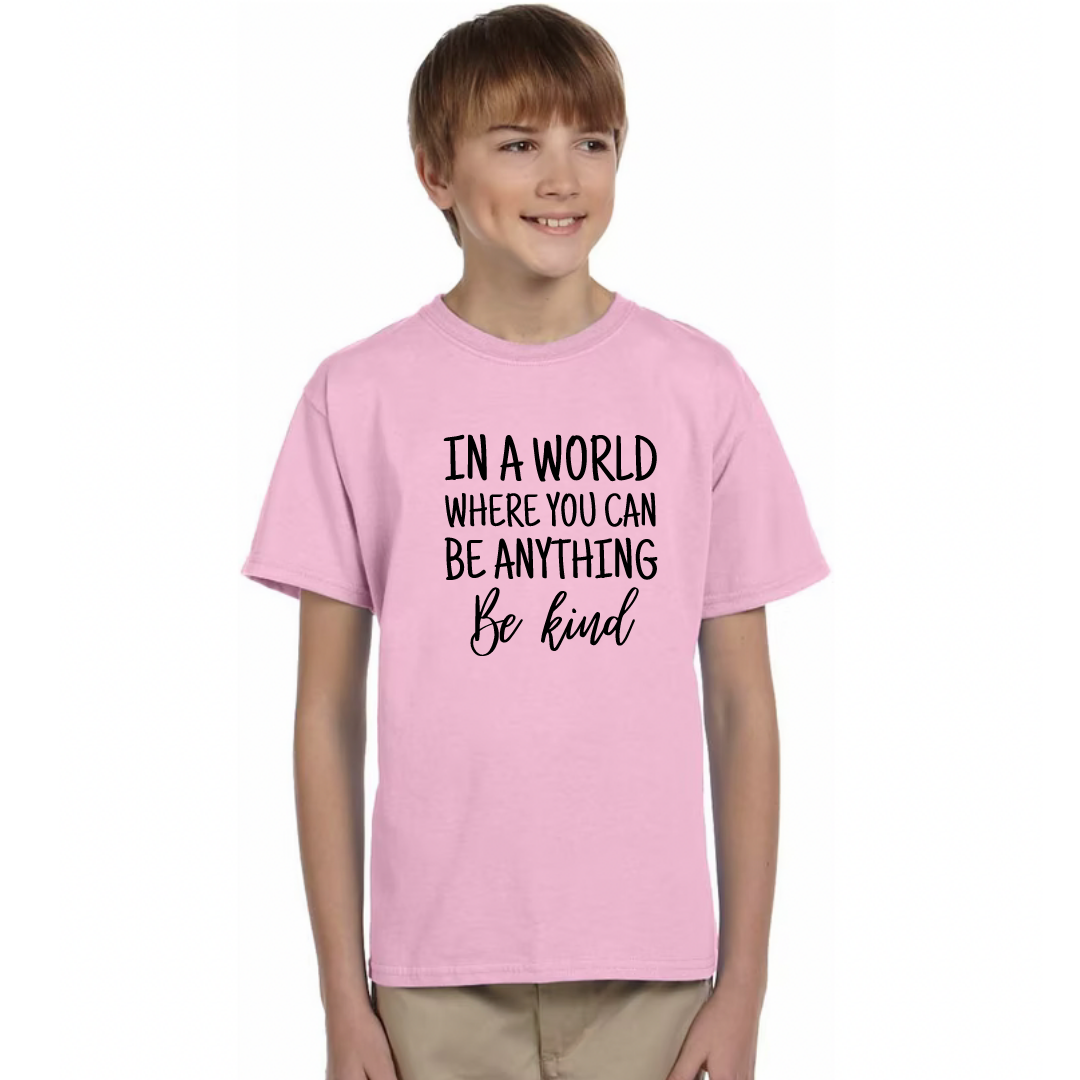 In A World Youth Pink Tees