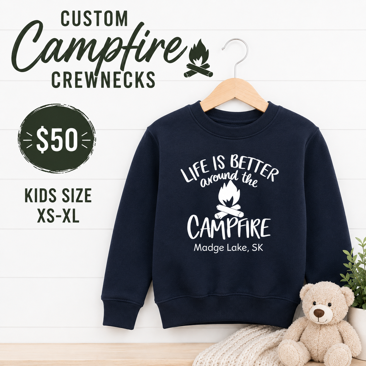 Life Is Better Around The Campfire Personalized Tees/Crewnecks/Hoodies