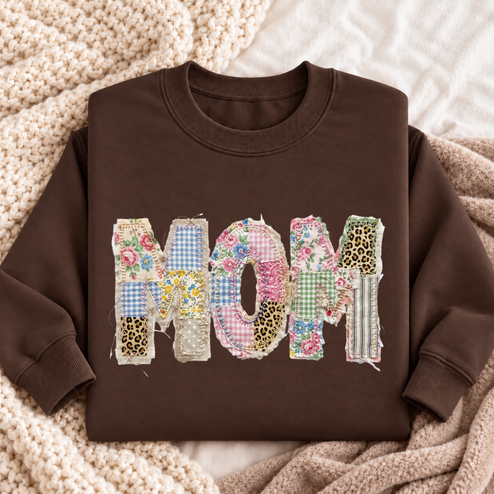 Mom Faux Patchwork