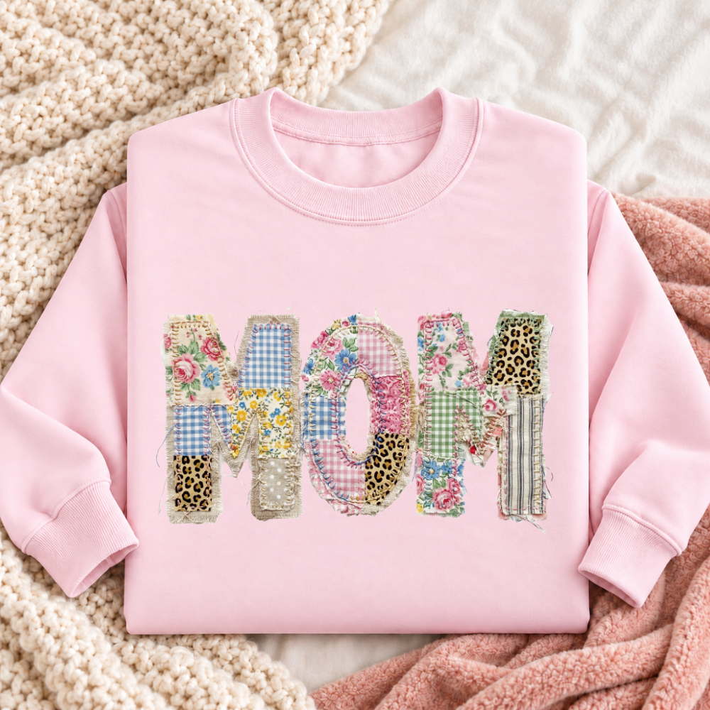 Mom Faux Patchwork