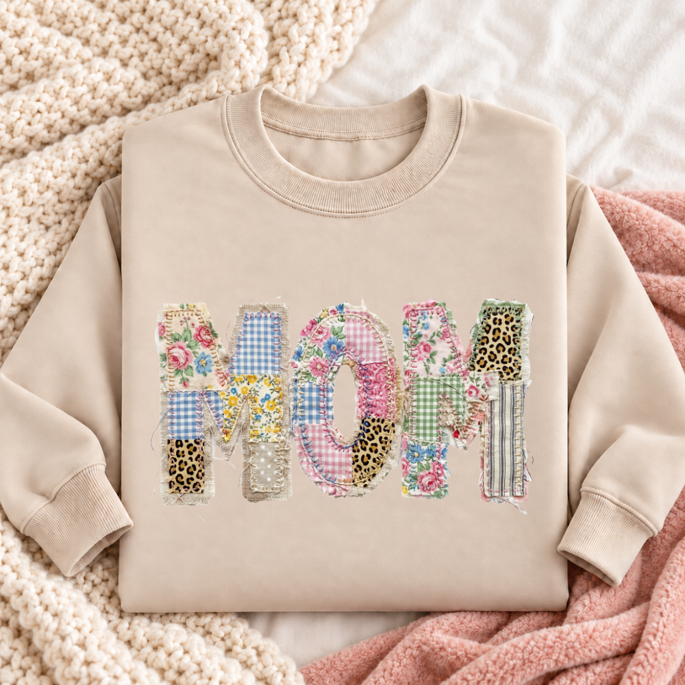 Mom Faux Patchwork
