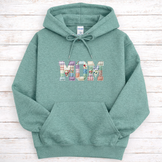 MOM Faux Patchwork Tees/Crewnecks/Hoodies