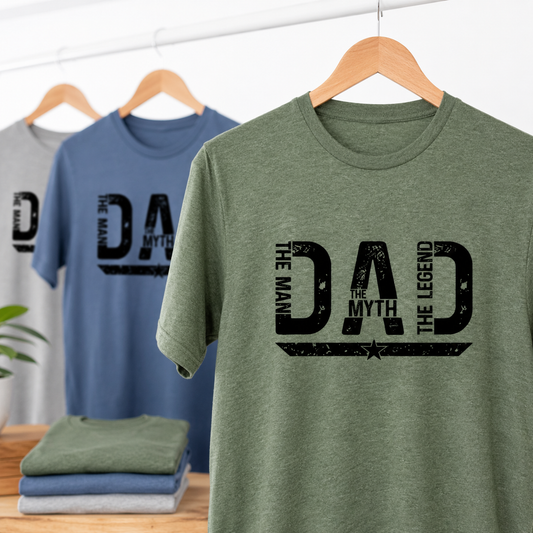 Dad The Man The Myth The Legend Dad Tees/Crewnecks/Hoodies