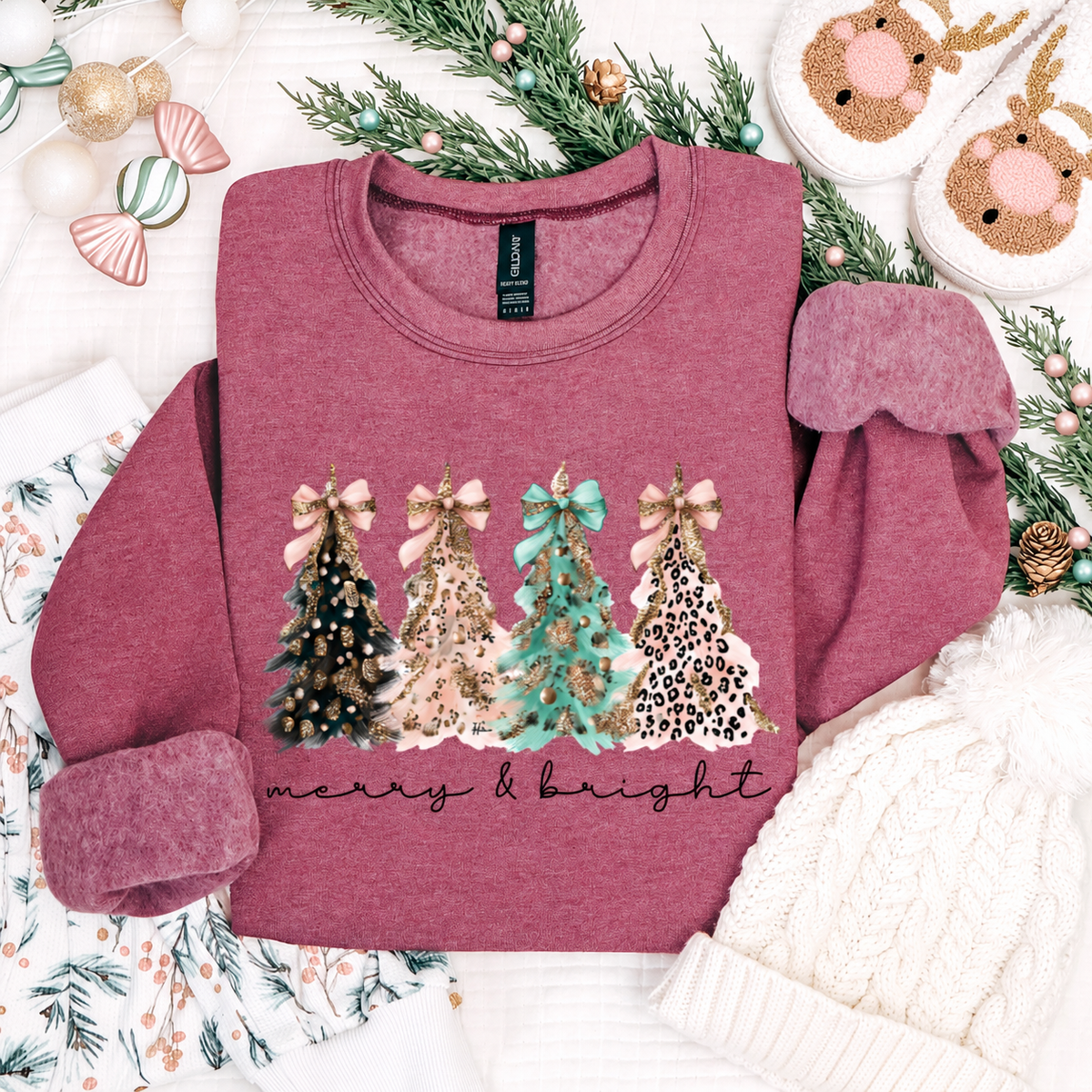 Merry & Bright Paintbrush Trees