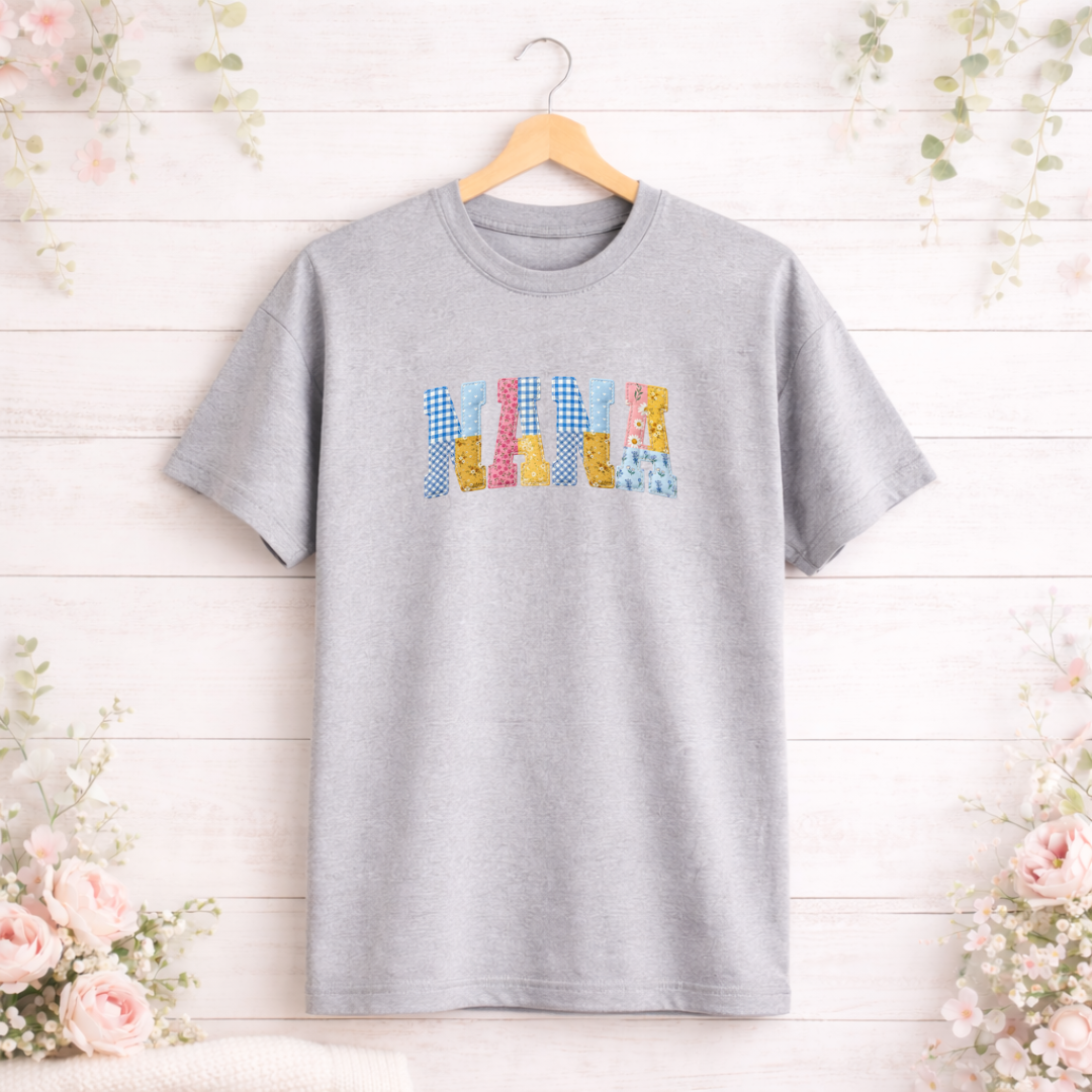 NANA Faux Patchwork Tees/Crewnecks/Hoodies