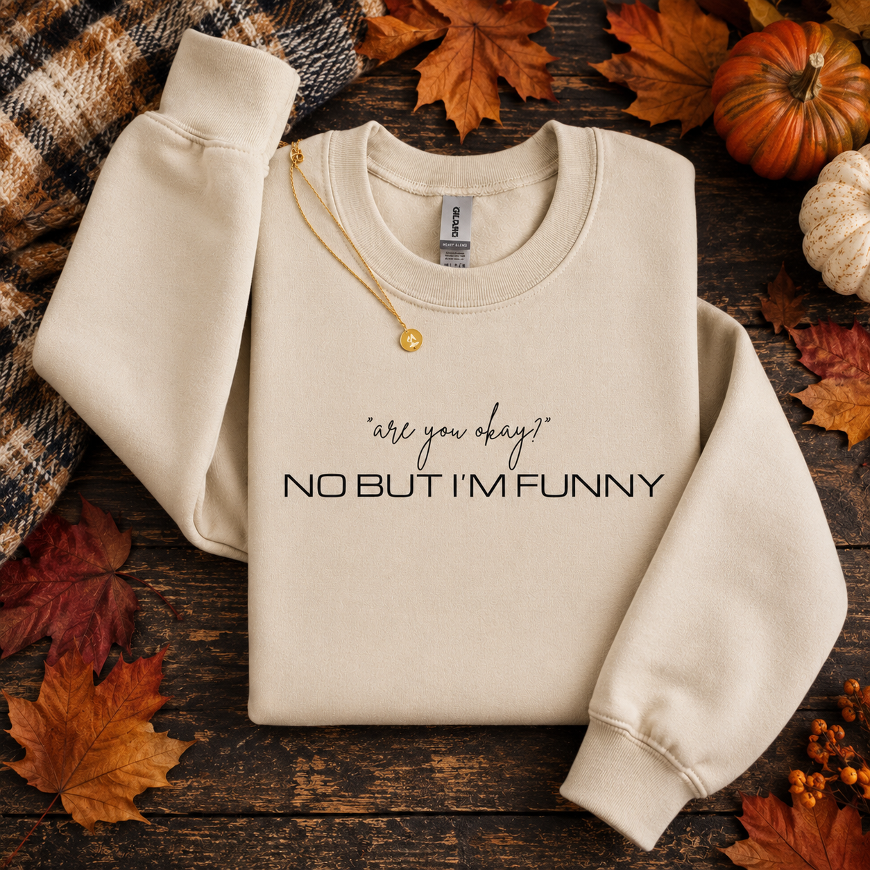 No But I'm Funny Tees/Crewnecks/Hoodies
