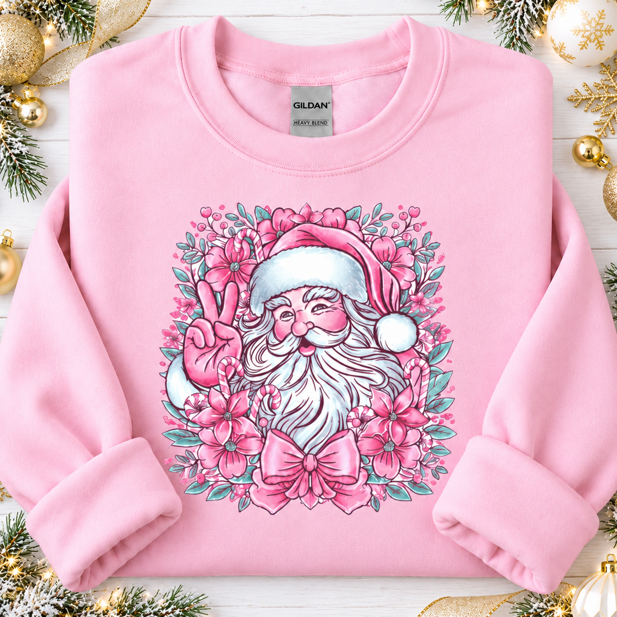 Vintage Santa Pink
