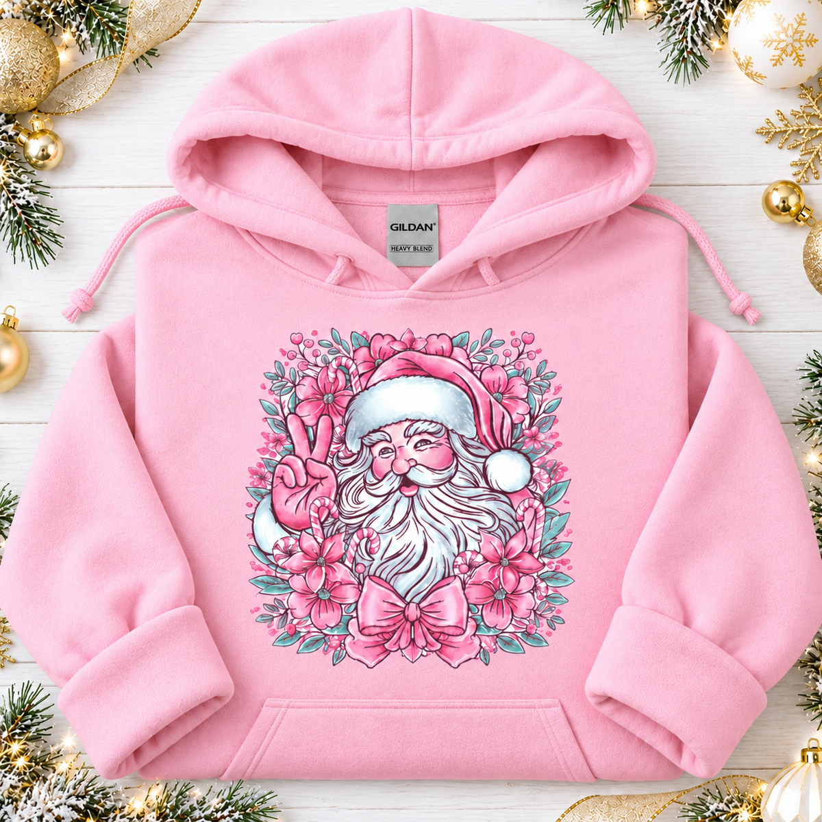 Vintage Santa Pink