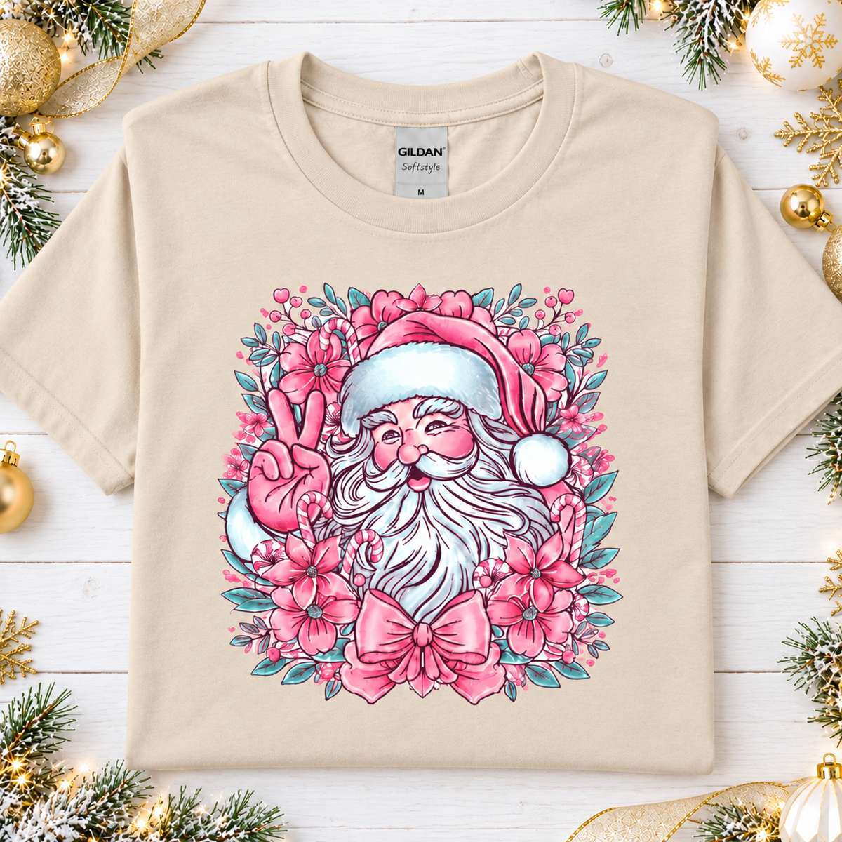 Vintage Santa Pink