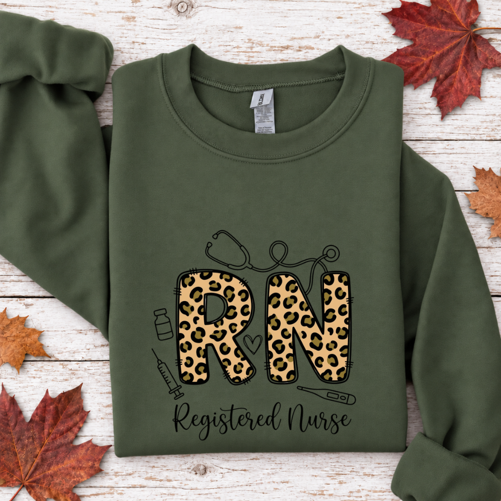 Registered Nurse Leopard Print
