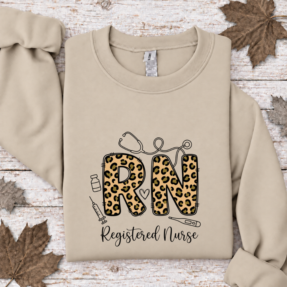 Registered Nurse Leopard Print