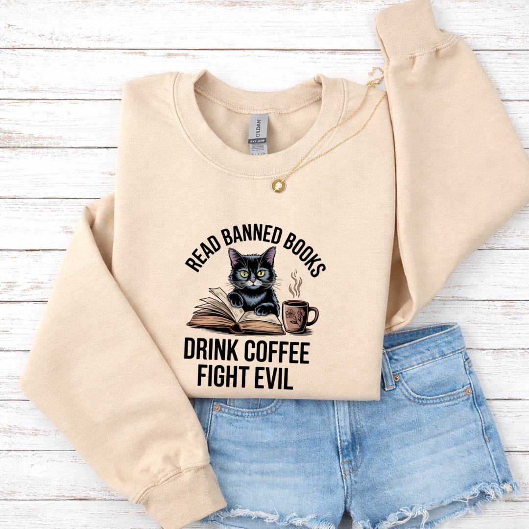 Read Banned Books Drink Coffee Fight Evil