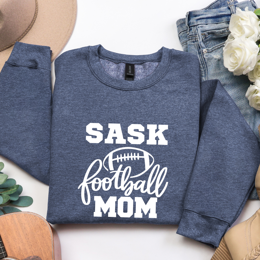 Sask Football Mom Crewnecks