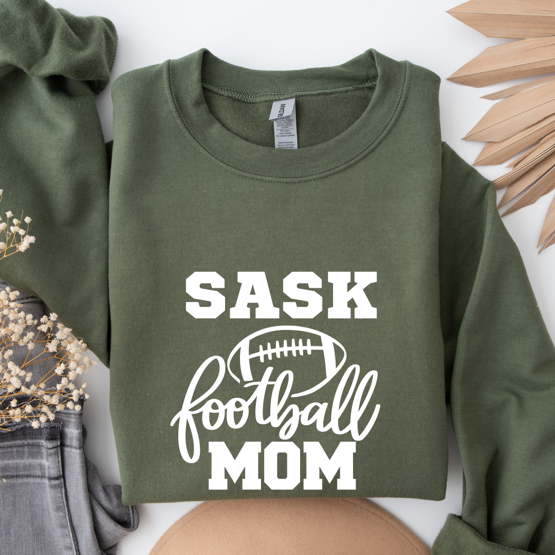 Sask Football Mom Crewnecks
