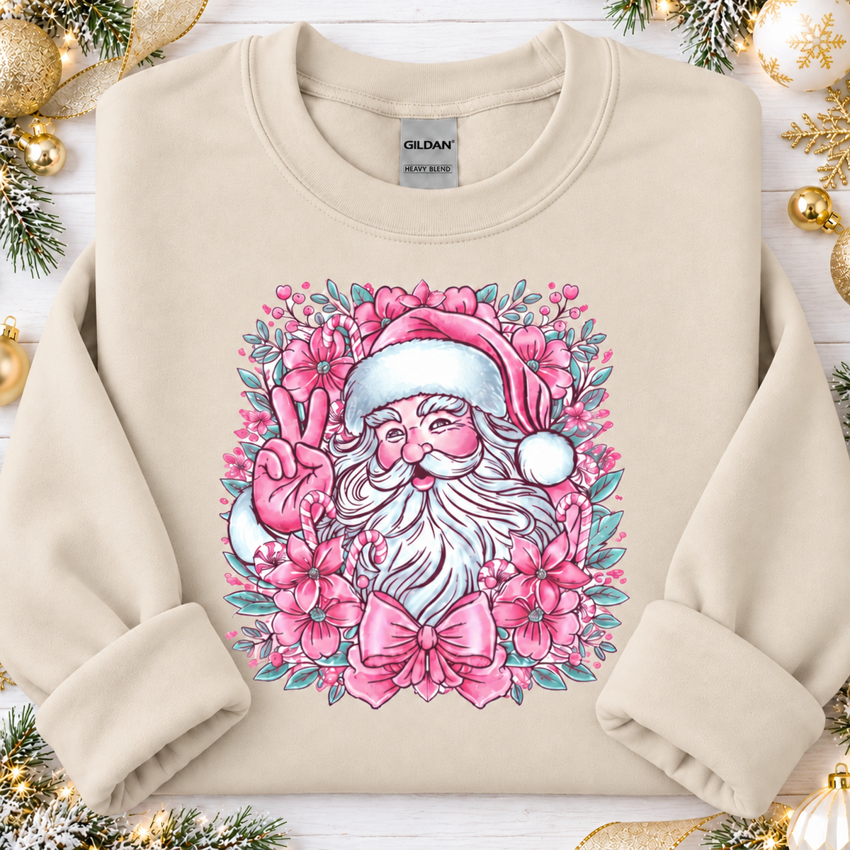 Vintage Santa Pink