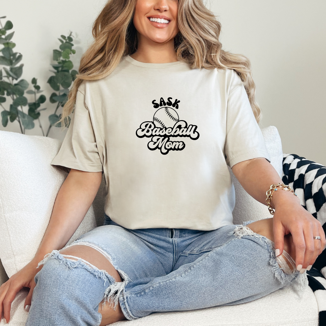 Sask Baseball Mom Tees